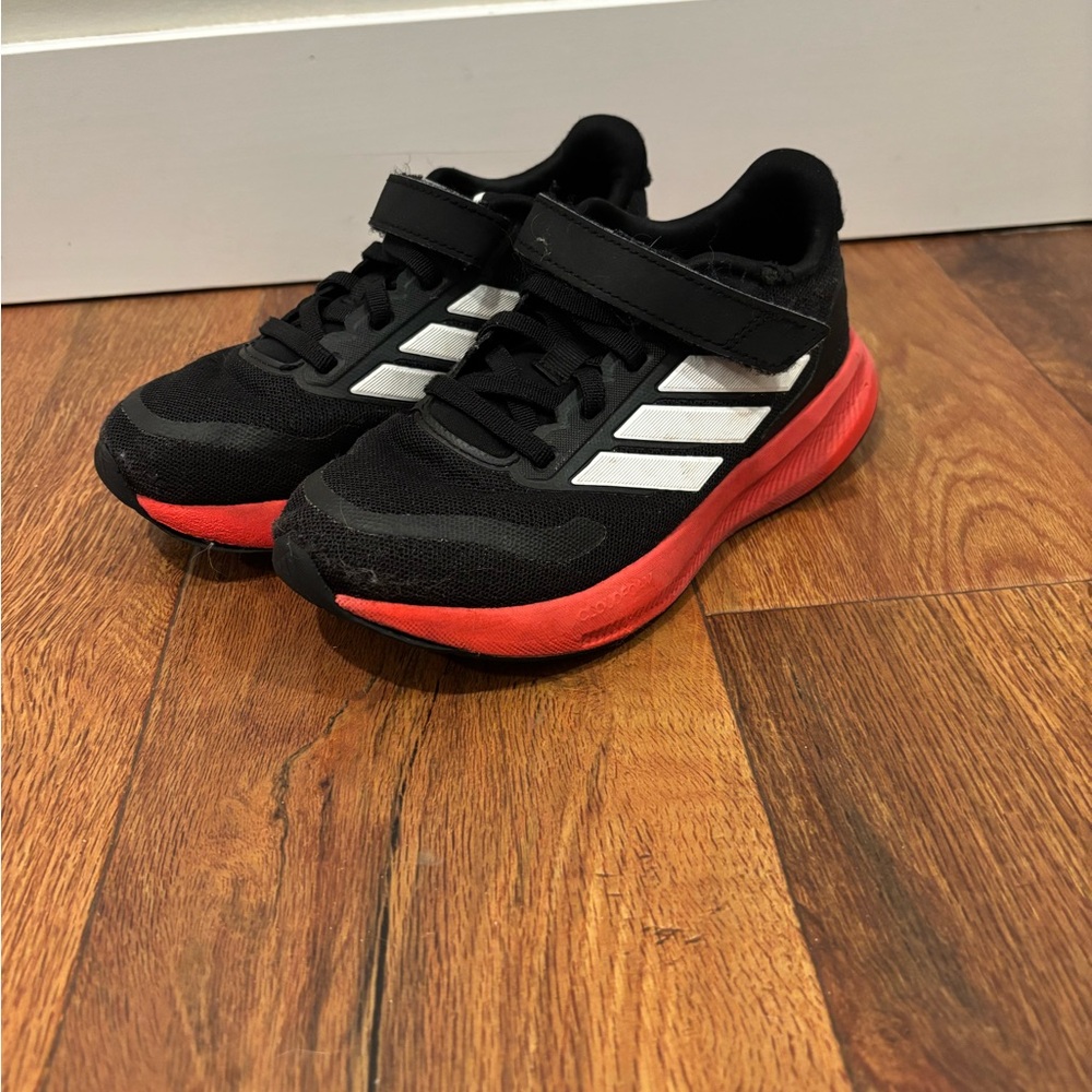 Adidas Kids Black and Red Sneakers